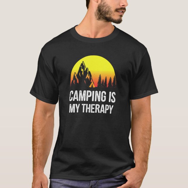Camiseta Acampamento É Minha Terapia - Acampamento (Frente)