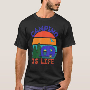 Camiseta Acampamento É O Câper Da Vida Que Ama O Cl Do Exte