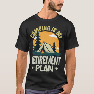 Camiseta Acampamento É O Meu Plano De Reforma Engraçado Aca