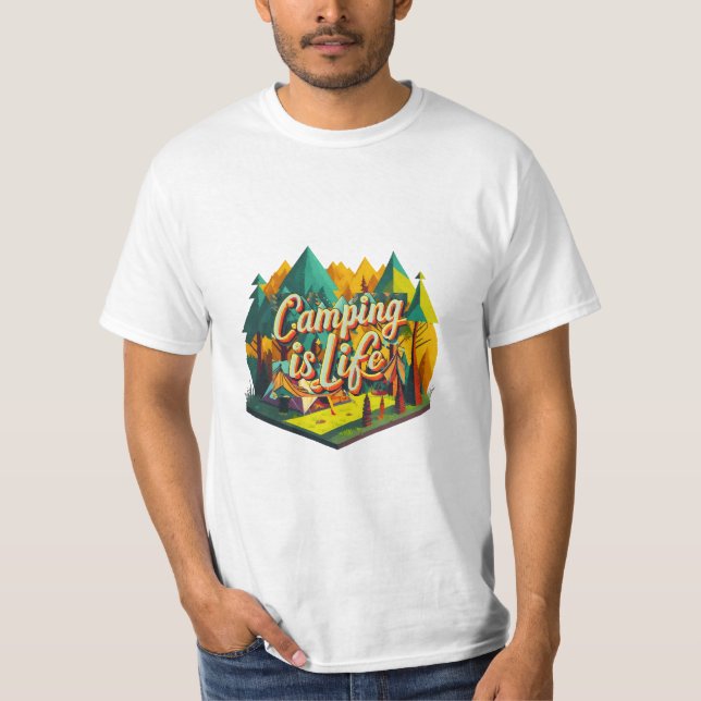 Camiseta Acampamento é Vida (Frente)