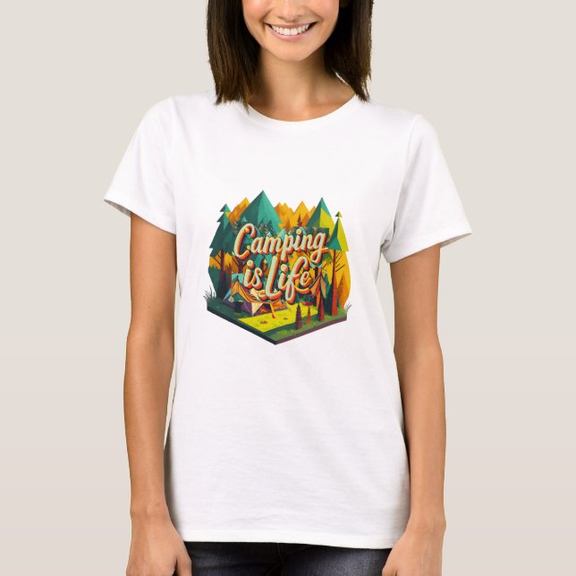 Camiseta Acampamento é Vida (Frente)