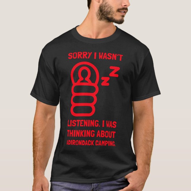 CAMISETA ACAMPAMENTO EM ADIRONDACK (Frente)
