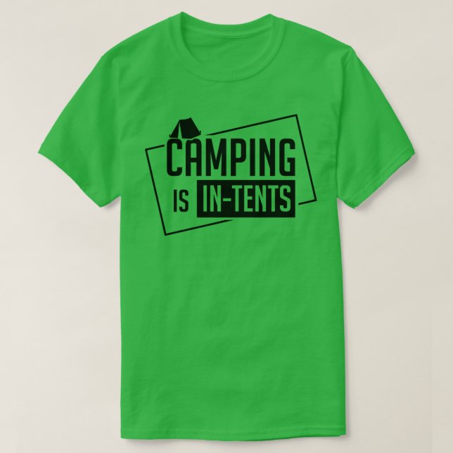 Camiseta Acampamento Em Tendas (Frente do Design)
