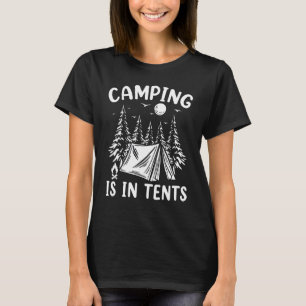 Camiseta Acampamento Em Tendas No Exterior