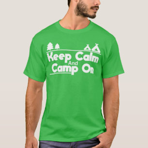 Camiseta acampamento engraçado
