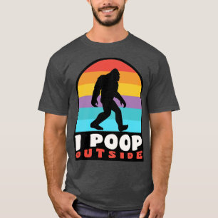 Camiseta Acampamento Engraçado Eu Poop Fora Do Sasquatch