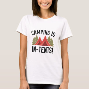 Camiseta Acampamento Está Em Tendas!