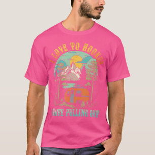 Camiseta Acampamento Eu Adoro Amarrar Eu Odeio Tirar Camper