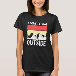 Camiseta Acampamento Eu Adoro Fazer Expulsão Lá Fora