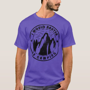 Camiseta Acampamento Eu Preferencialmente Acampando