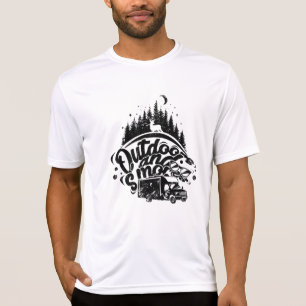 Camiseta Acampamento - Exterior E Pequenos