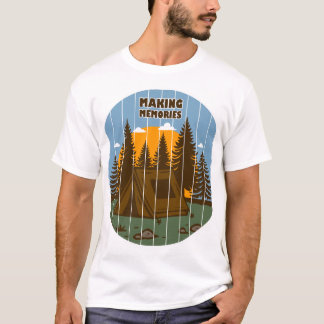 Camiseta Acampamento Fazendo Memórias Por Do Sol Tenda