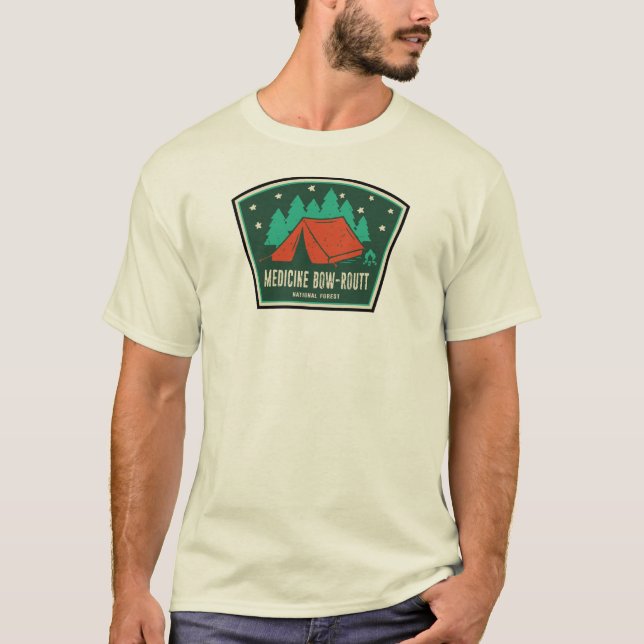 Camiseta Acampamento Florestal Nacional de Arco-Routt de Me (Frente)