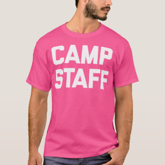 Camiseta Acampamento Funny Funcionarios Camping Grupo de Ca