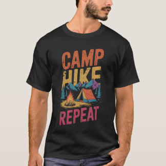 Camiseta Acampamento Hike Climber Camping Montanha Acampant