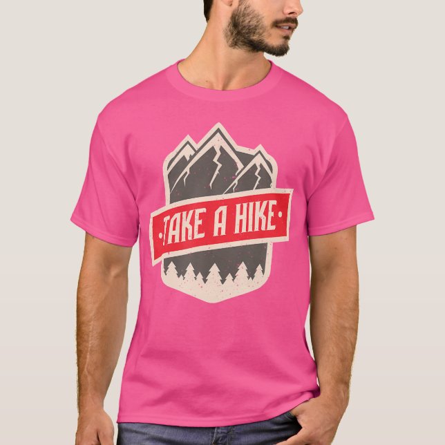 Camiseta Acampamento Leva Um Caminho Engraçado Montanha C D (Frente)