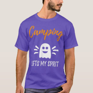 Camiseta Acampamento Levanta Meu Espírito Engraçado Campers