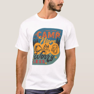 Camiseta Acampamento Mais Preocupado Menos