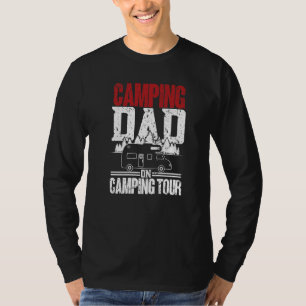 Camiseta Acampamento Masculino Pai Em Turnê Camping Caravan