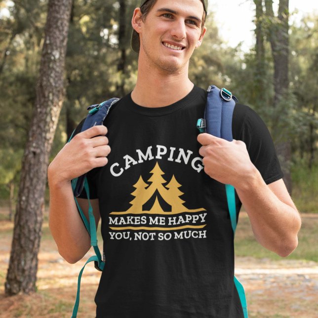 Camiseta Acampamento me deixa feliz (camping shirt)