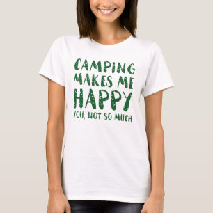 Camiseta Acampamento Me Faz Feliz