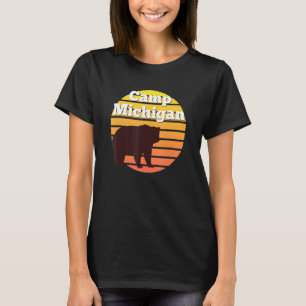 Camiseta Acampamento Michigan Caminhada Ciclismo Acampament