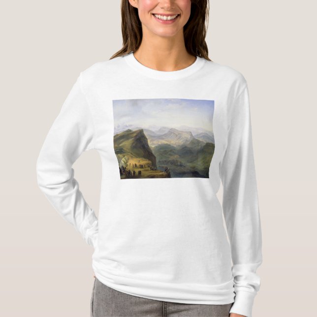 Camiseta Acampamento militar do russo em Daguestão, 1895 (Frente)