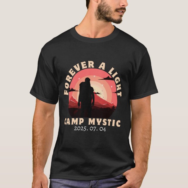 Camiseta Acampamento Místico Luz Eterna 2025 (Frente)