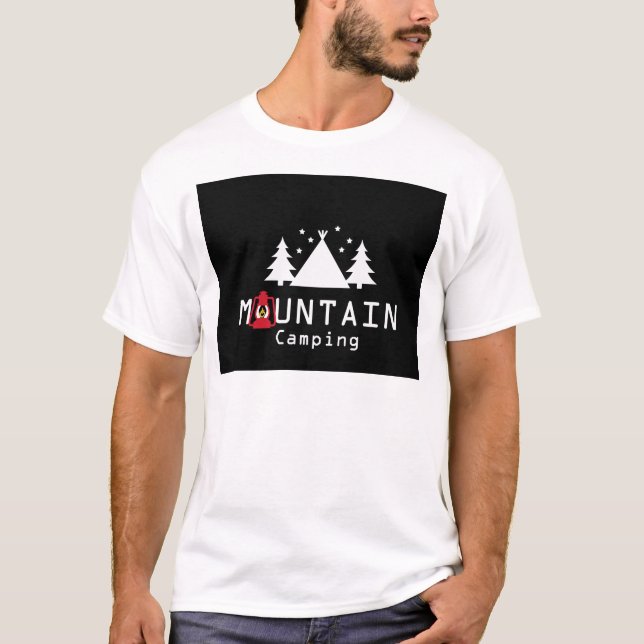 Camiseta acampamento montanhoso (Frente)