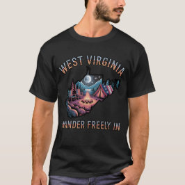 Camiseta Acampamento na Virgínia Ocidental | Wander Freely 