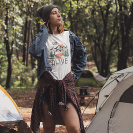 Camiseta Acampamento nas montanhas