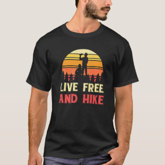 Camiseta Acampamento Natural De Caminho Livre E Livre Ao Vi