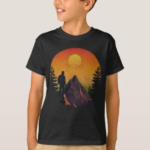 Camiseta Acampamento natureza pôr do sol