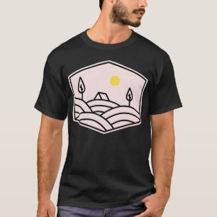 Camiseta Acampamento Natureza Selvagem retrô