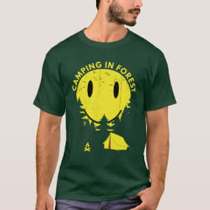 Camiseta Acampamento no Campo Funny Florestal Presente