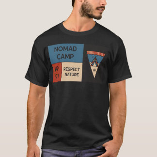Camiseta Acampamento Nômade Respeite a Natureza menina