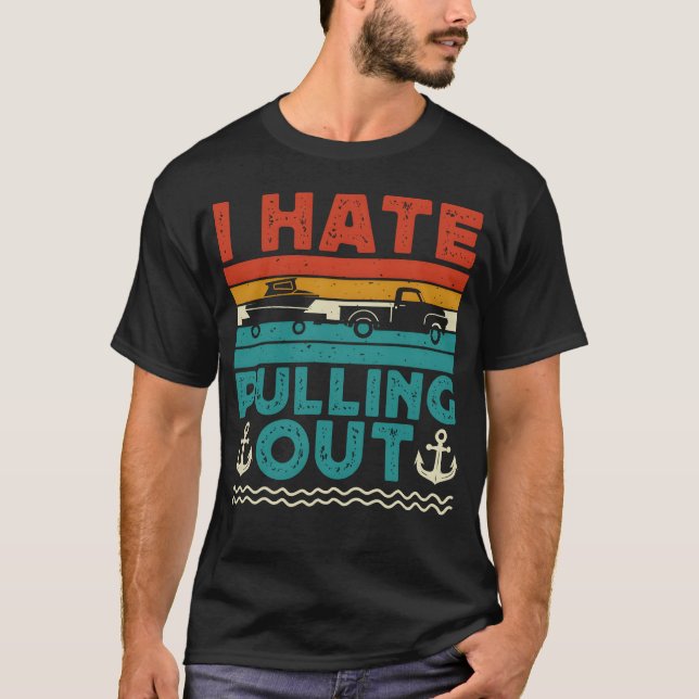 Camiseta Acampamento Odeio tirar a van de acampamento retrô (Frente)