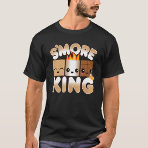 Camiseta Acampamento Para Meninos Smores Smore King