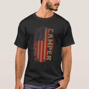 Camiseta Acampamento Patriótico do Campo de Bandeira Americ