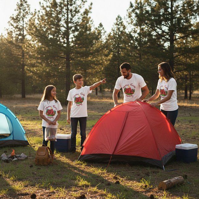 Camiseta Acampamento personalizado  (Criador carregado)