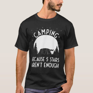 Camiseta Acampamento porque 5 estrelas não são suficientes 
