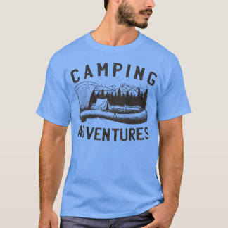 Camiseta Acampamento Pronto para a Vida Selvagem Ae amigo