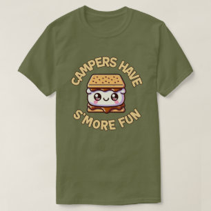 Camiseta Acampamento Punny Kawaii é mais divertido