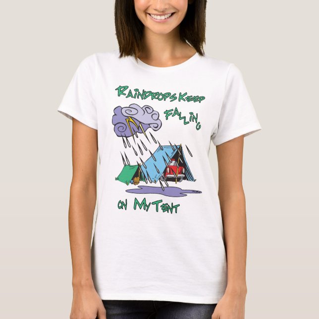 Camiseta Acampamento Raindrops (Frente)