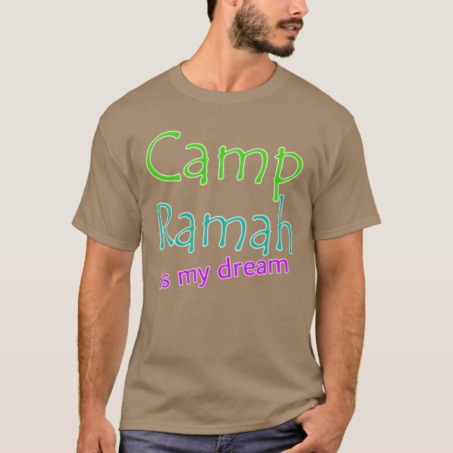 Camiseta acampamento ramah garota (Frente)