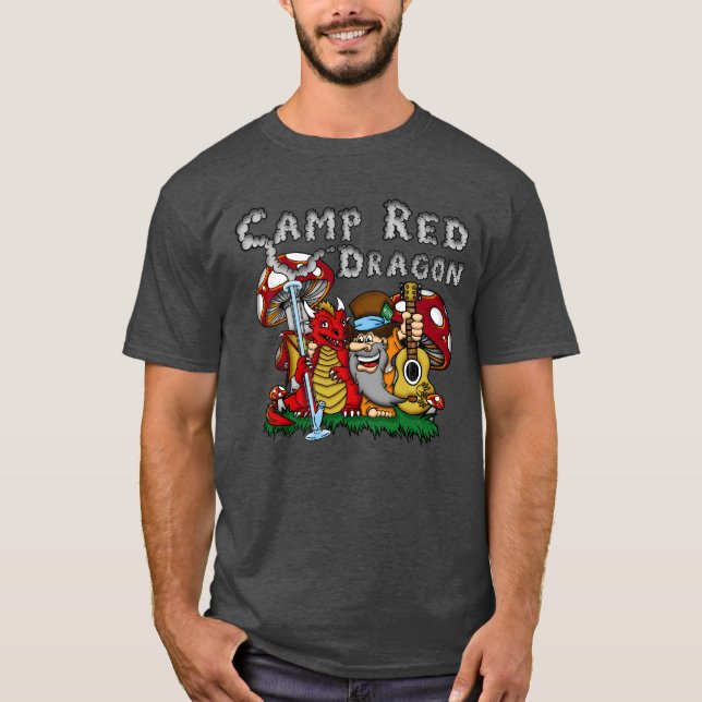 Camiseta Acampamento Red Dragon 2025 B.A.T. Carvões D/S T-S (Frente)