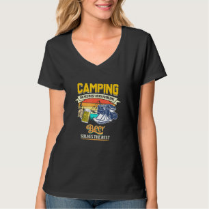 Camiseta Acampamento Resolve A Maioria Dos Meus Problemas V