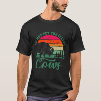 Camiseta Acampamento Retro Bisonte Não Acaricie As Vacas Fo