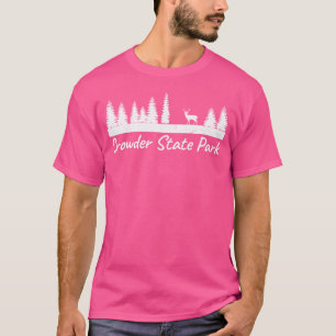 Camiseta Acampamento Rústico de Cervos Machos no Parque Est
