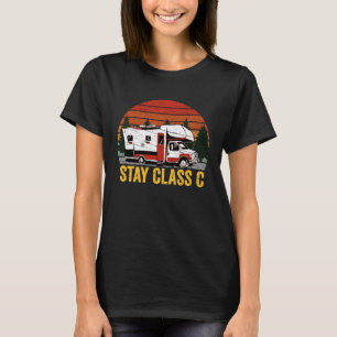 Camiseta Acampamento RV da Classe de Estada C Acampamento D